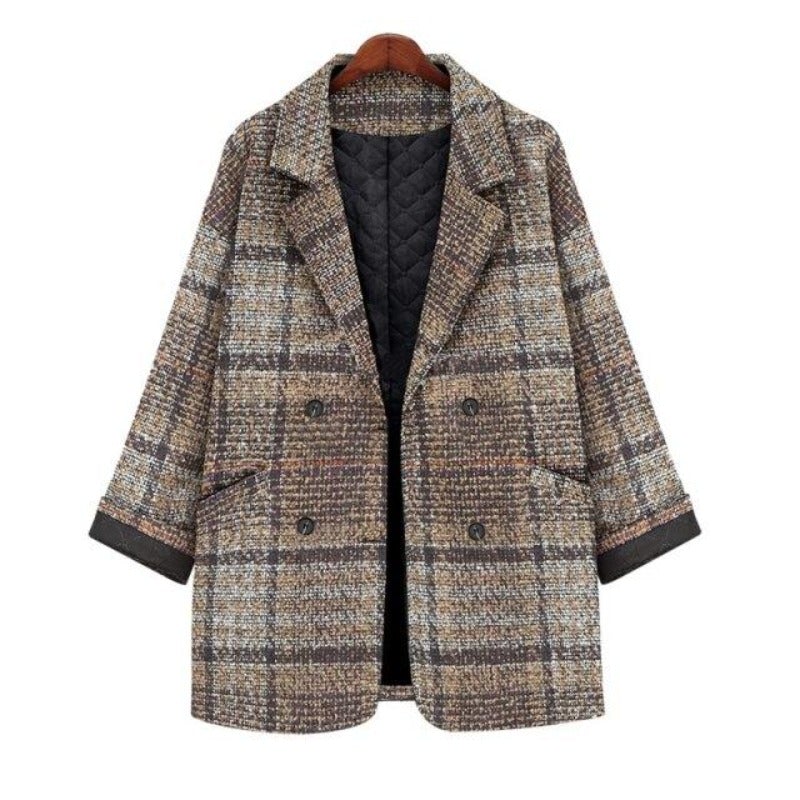 Damen-Mantel, kurz, klassische Baumwolle, Polyester-4
