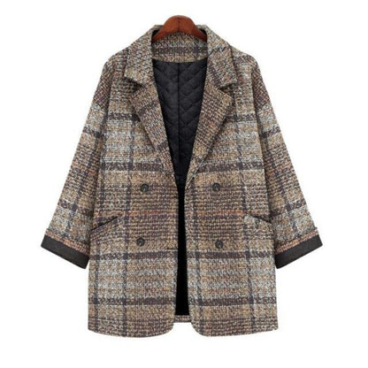 Damen-Mantel, kurz, klassische Baumwolle, Polyester-4