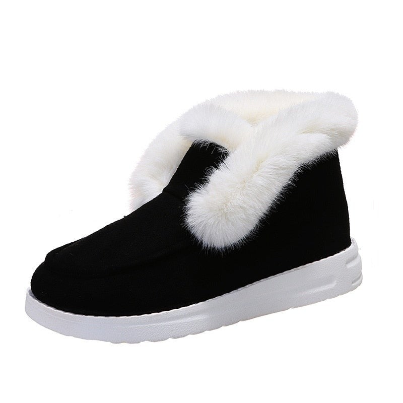 Variant image for Winterstiefel Damen Öko-Leder Gefüttert Für Kalte Tage-10