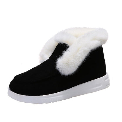 Variant image for Winterstiefel Damen Öko-Leder Gefüttert Für Kalte Tage-10