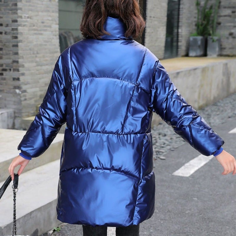 Damenjacke Designer Hoher Kragen Polyester für Damen-2