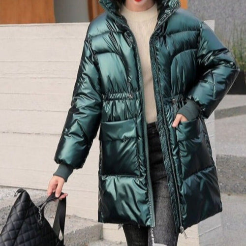 Damenjacke Designer Hoher Kragen Polyester für Damen-1