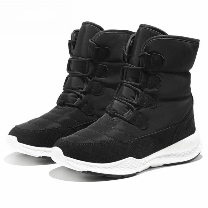 Herren-Winterstiefel, wasserfester Gummisohle, hoch, Schulter-1