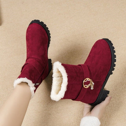 Damen-Stiefel, hoher Absatz, Reißverschluss, Eco, Leder-5