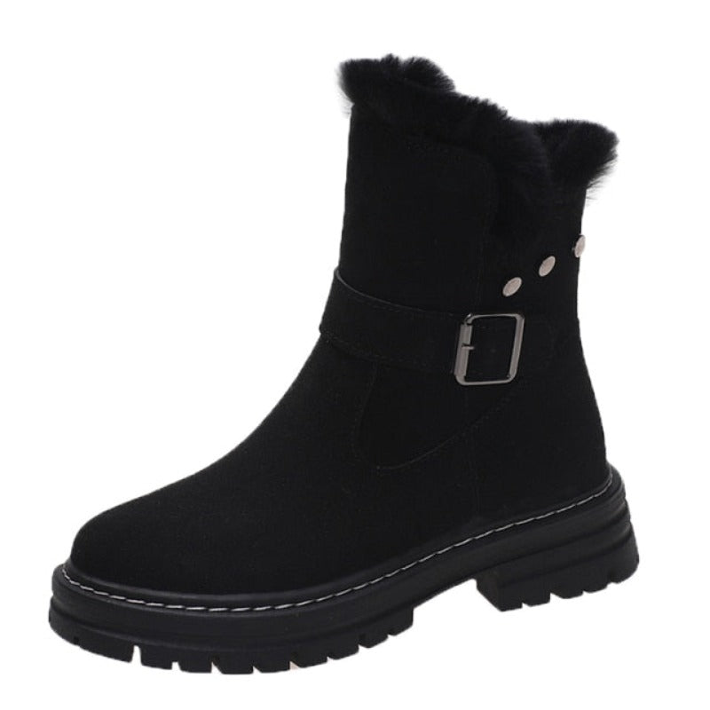 Variant image for Damen Winter-Knöchelschuhe Eco-Leder mit kuscheligem Innenfutter-7