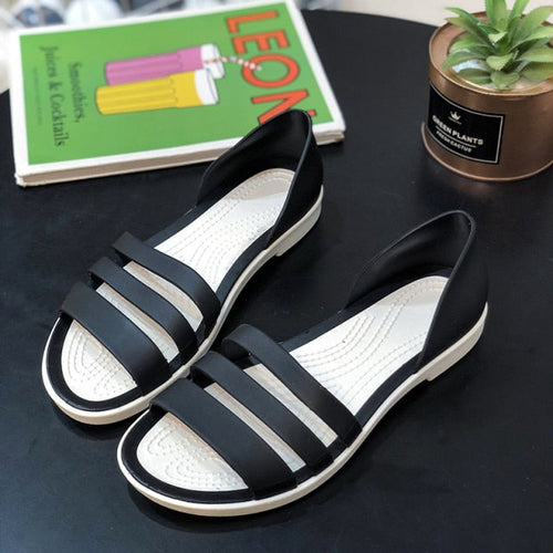 Damen-Sandalen, minimalistisches Design, strapazierfähige synthetische Materialien-1