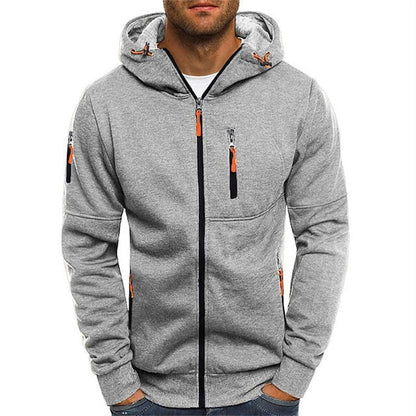 Variant image for Herren-Zip-Up-Hoodie, weiches, stretchiges, Stoff-37