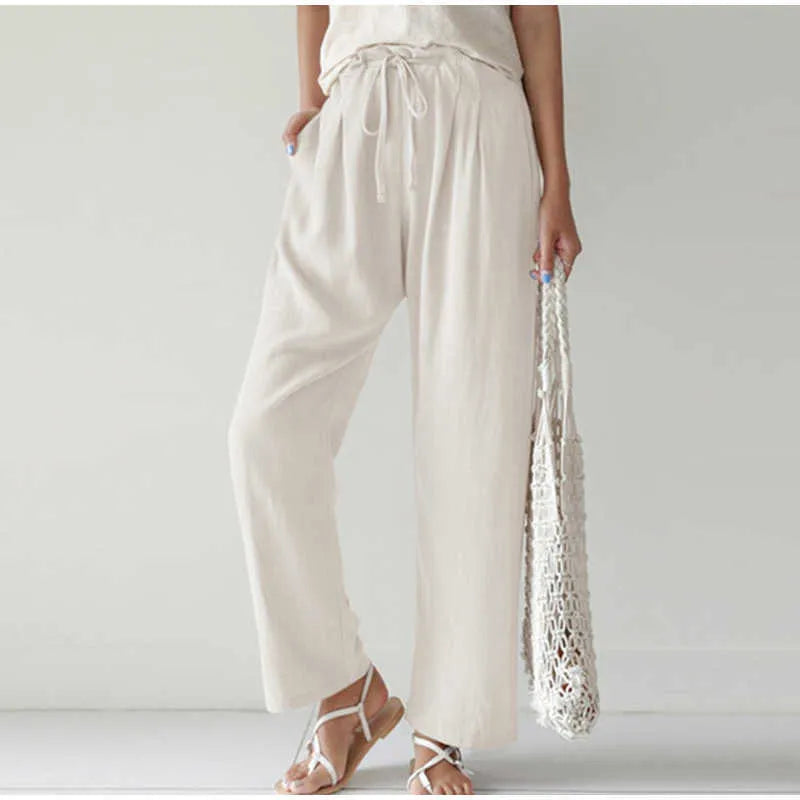 Multifunktionelle Damenhose aus leichtem Polyester-3