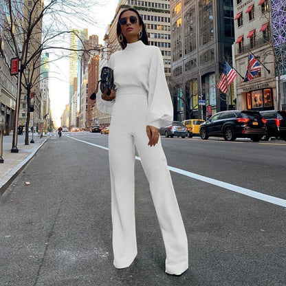Variant image for Damen-Jumpsuit Halbkragen Acrylfaser Elegantes und vielseitiges Design-9