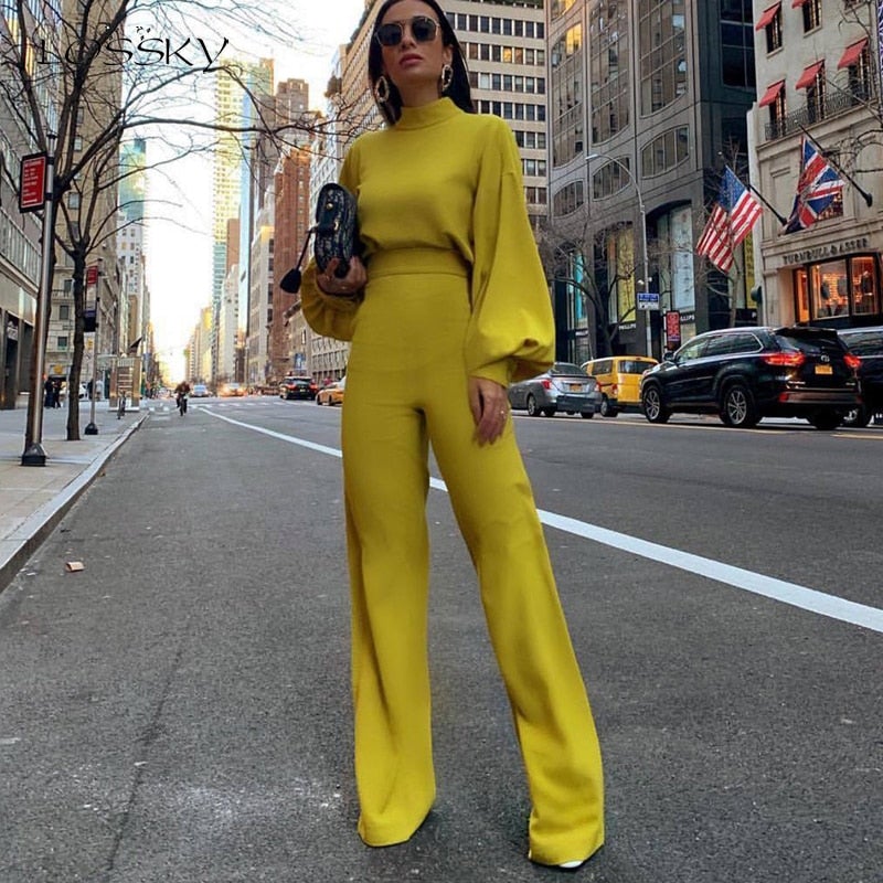 Variant image for Damen-Jumpsuit Halbkragen Acrylfaser Elegantes und vielseitiges Design-1