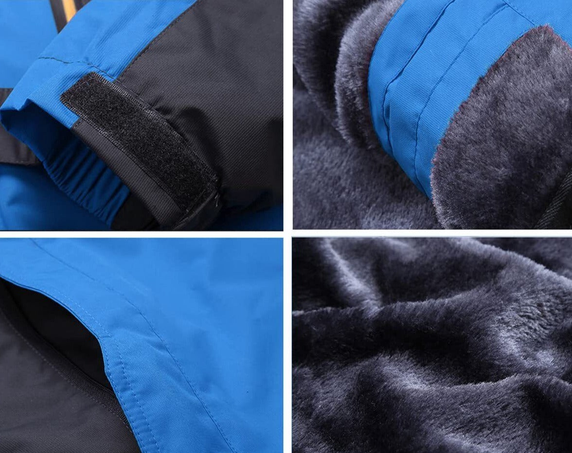 Herren-Winterjacke, wasserfest, modernes Design, Polyester-2