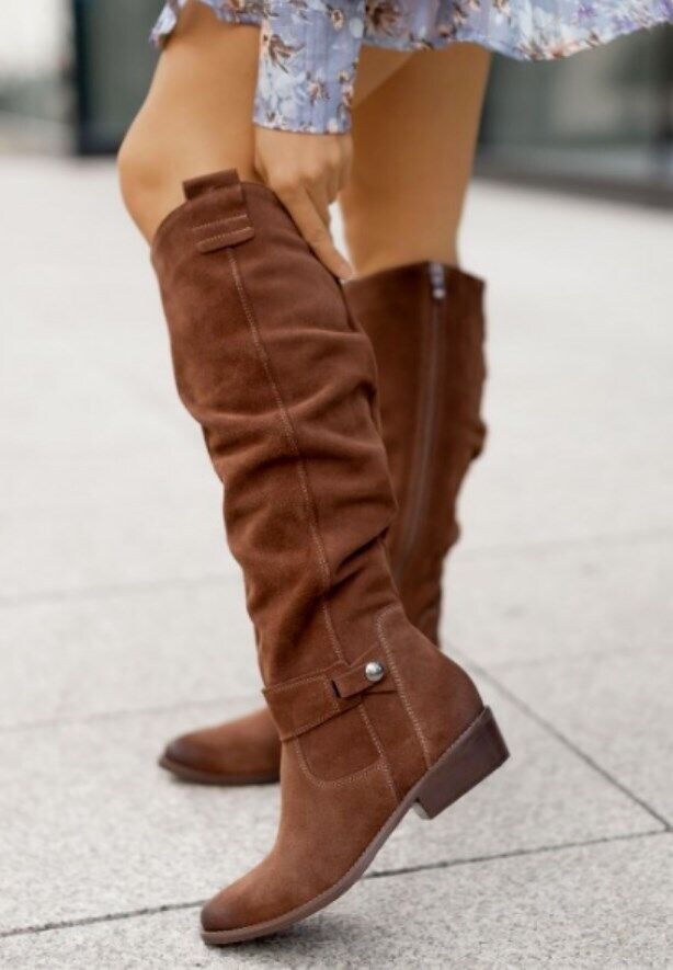 Damen-Stiefel, retro, synthetisches Material, mit synthetischem Pelzfutter-3
