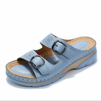 Damen-Sandalen, verstellbar, synthetisches Leder 2