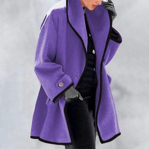 Damen Winterjacke Lang Elegant Polyester für kalte Tage-6