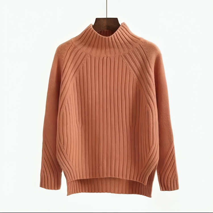 Damen-Strickpullover, Rollkragen, weiches Acryl-2