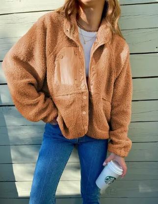 Variant image for Damen-Fleecejacke, modern, knöpfbar, Design, hochwertiges Fleece-3