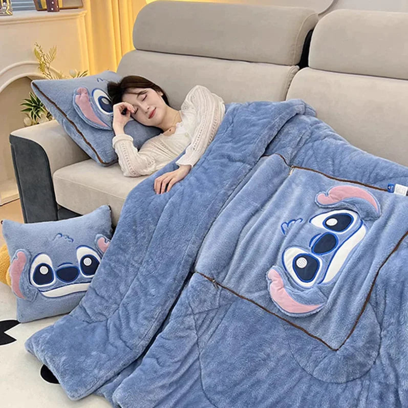 Decken und Kissen, weiche Decke, ergonomischer Halt 4