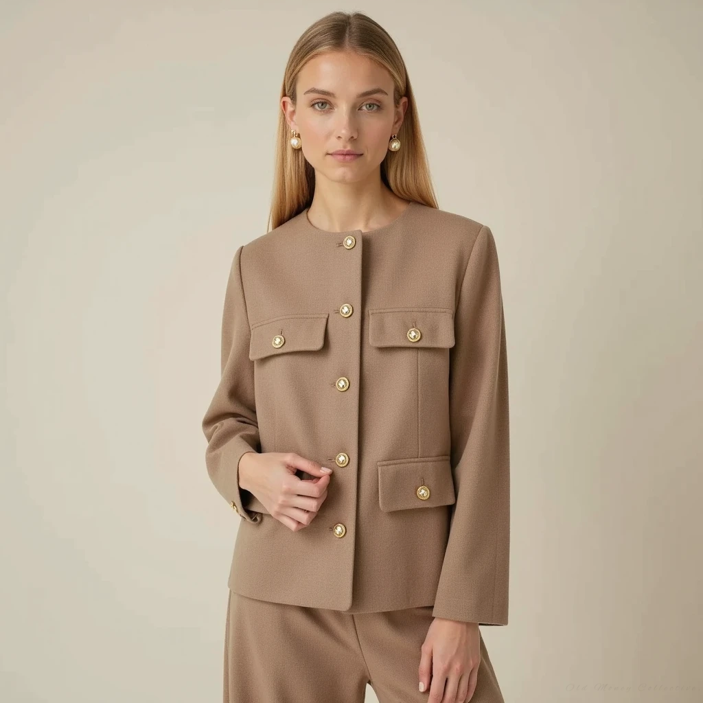 Damen-Blazer, cropped, modern, Polyester-1