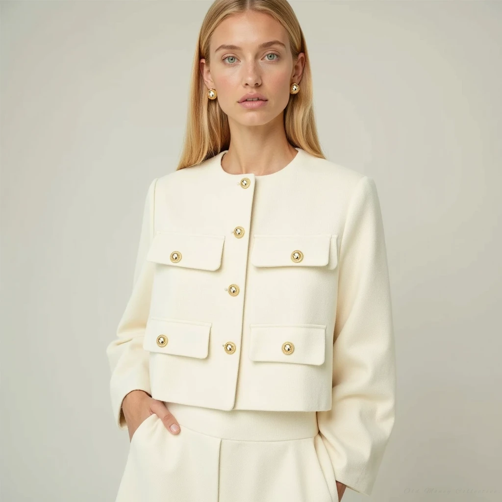 Damen-Blazer, cropped, modern, Polyester-5
