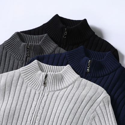 Herren-Rollkragenpullover, Pullover, atmungsaktiv, klassischer Stil-4