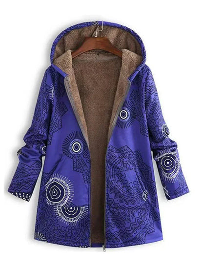 Variantenbild für Lange Damen-Winterjacke, isolierend, hochwertiges Material-33