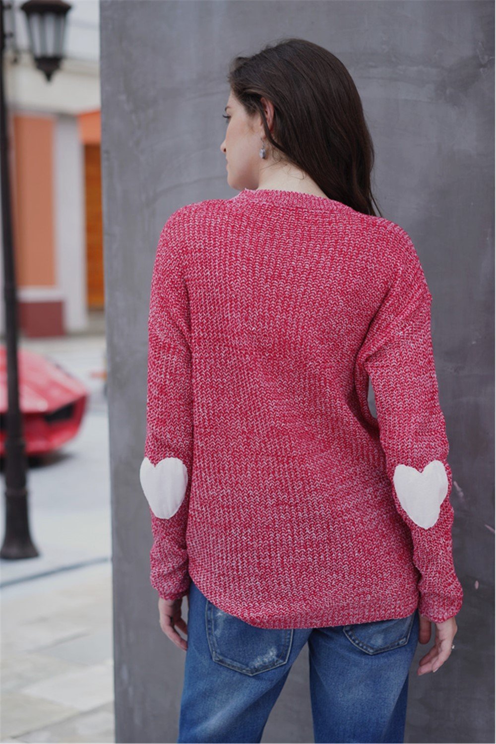Damen-Strickpullover, lässig, weiches Acryl-6