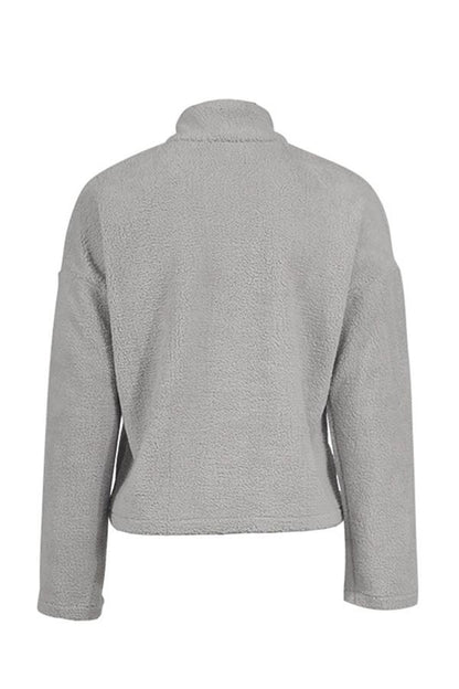 Damenpullover Hoher Kragen Entspannt Baumwolle und Polyester-6