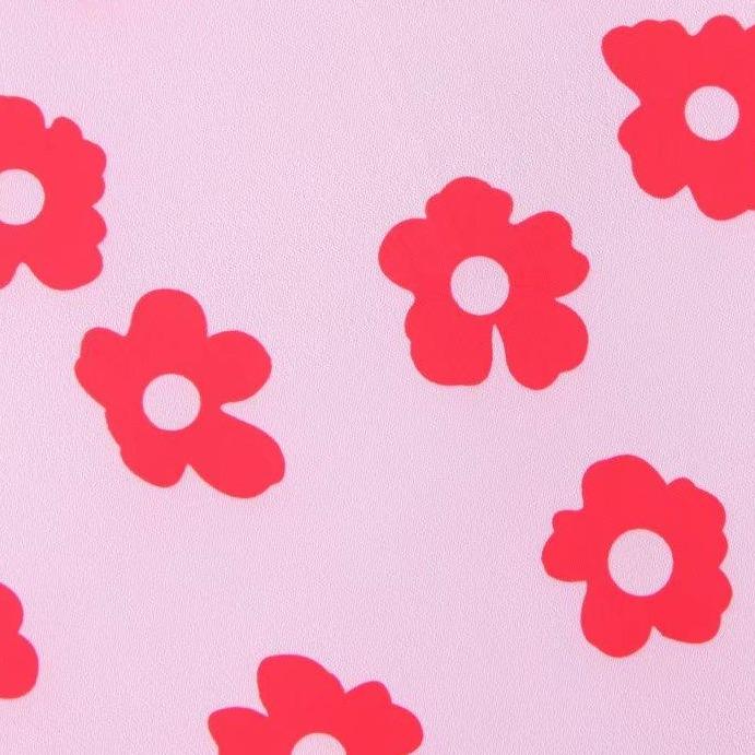Damen-Blumenrock, knielang, Bleistift-Schnitt, weiches Material-5