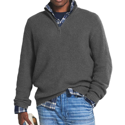 Variant image for Herren-Pullover, Reißverschlusskragen, aus hochwertigem, Kaschmirqualität-1