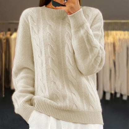 Variant image for Damen-Strickpullover, modernes Design aus Baumwolle und Wolle-1
