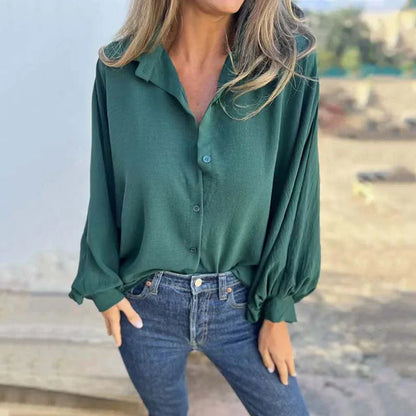Elegante weiße Damen-Leinenbluse für Alltag und Fest – hochwertige und bequeme Bluse aus 100 % Leinen 6