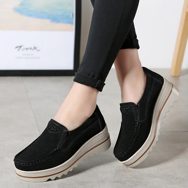Variant image for Damen-orthopädische Lederschuhe, Gummisohlen-1