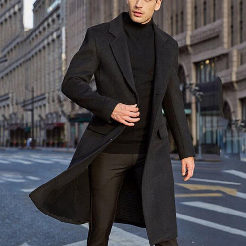 Herren-Wintermantel, zeitlos, chic, hochwertiges Material-1