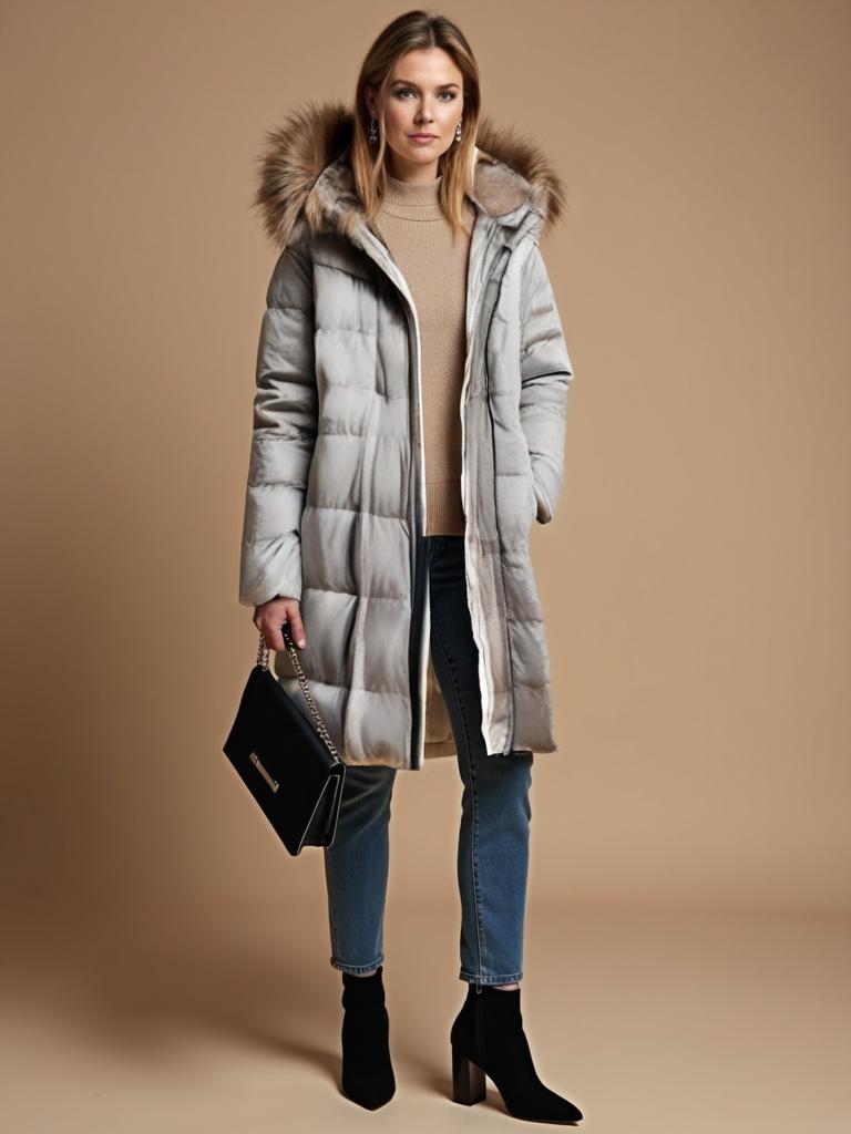 Variant image for Damen Wintermantel Elegant Polyester-7