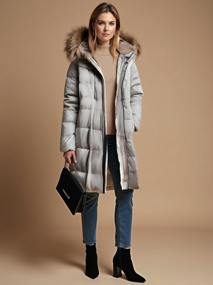 Damen Wintermantel Elegant Polyester-2