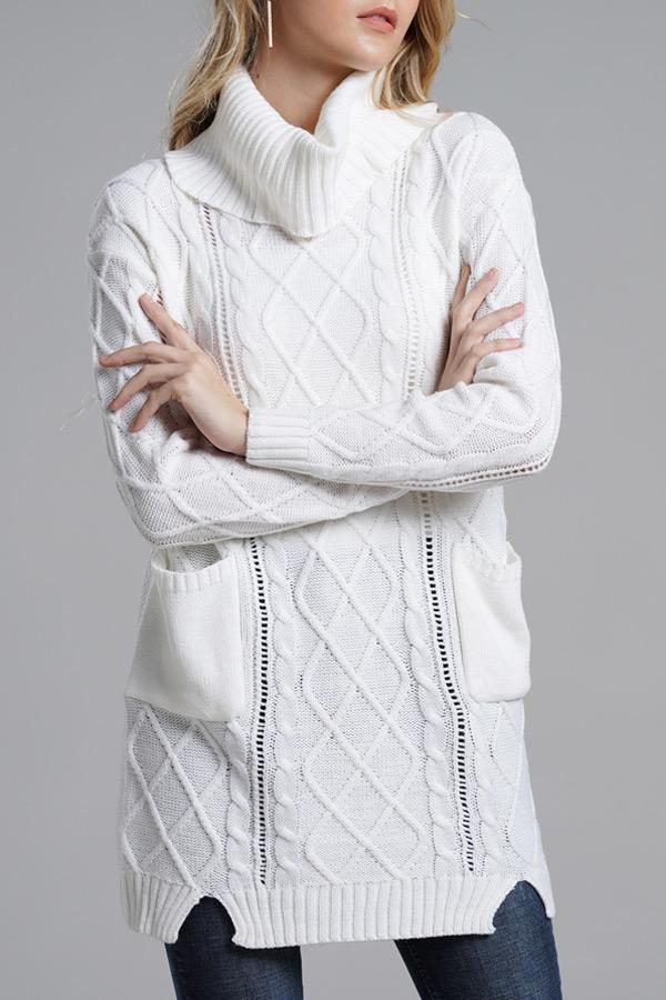 Damen-Strickpullover, mit Rollkragen aus Acryl-6
