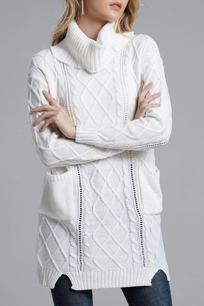 Damen-Strickpullover, mit Rollkragen aus Acryl-6