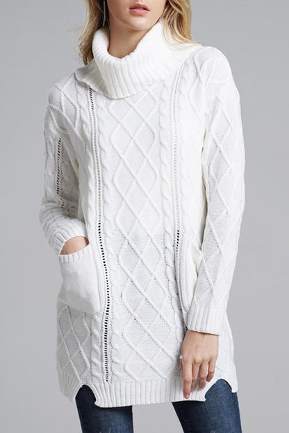 Damen-Strickpullover, mit Rollkragen aus Acryl-2