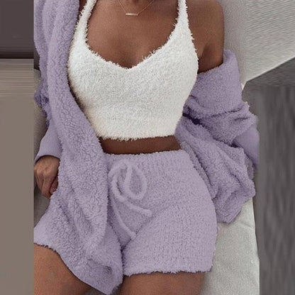 Damen-Strickoutfit aus weicher Acrylmischung – Zweiteiliger Pullover und Hose für warmen und bequemen Stil 5