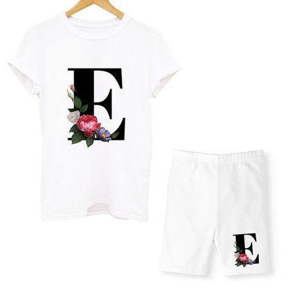 Damen-T-Shirt, Blumenmuster, Nylon, Polyester, kurzärmelig 11