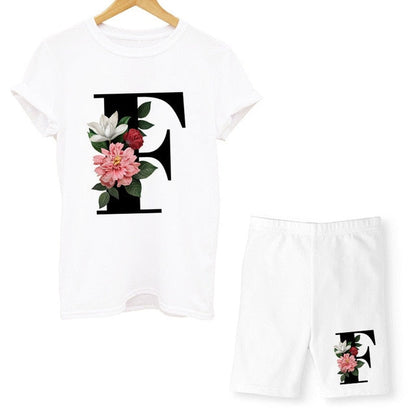 Damen-T-Shirt, Blumenmuster, Nylon, Polyester, kurzärmelig 12