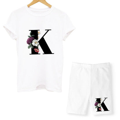 Damen-T-Shirt, Blumenmuster, Nylon, Polyester, kurzärmelig 17
