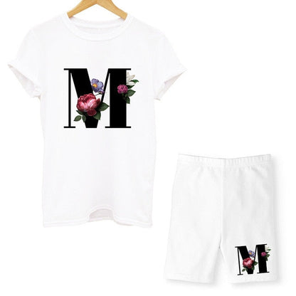 Damen-T-Shirt, Blumenmuster, Nylon, Polyester, kurzärmelig 19