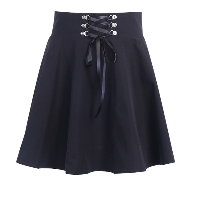 Damen-Minirock aus Polyester und Spandex mit plissierter Spitze-1