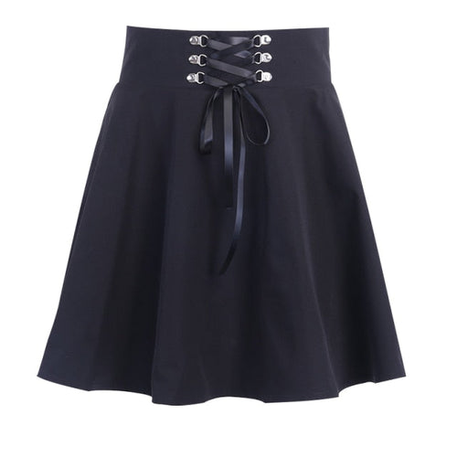 Damen-Minirock aus Polyester und Spandex mit plissierter Spitze-1