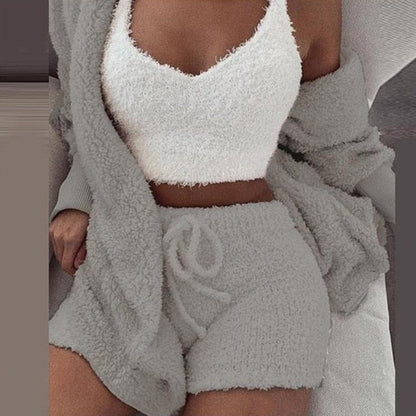 Damen-Strickoutfit aus weicher Acrylmischung – Zweiteiliger Pullover und Hose für warmen und bequemen Stil 2