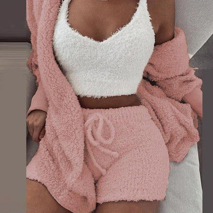 Damen-Strickoutfit aus weicher Acrylmischung – Zweiteiliger Pullover und Hose für warmen und bequemen Stil 4