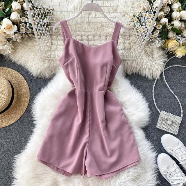 Damen-Jumpsuit, ärmellos, Polyester-Spandex – elegant und stilvoll für sommerliche Feste 13
