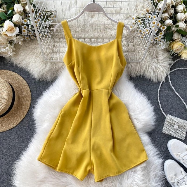 Damen-Jumpsuit, ärmellos, Polyester-Spandex – elegant und stilvoll für sommerliche Feste 14