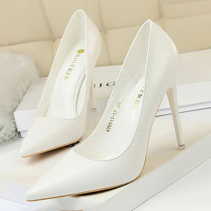 Damen-Pumps, hoher Absatz, PU-Material-3